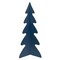 Northlight 15&#x22; Blue Triangular Christmas Tree with a Curved Design Tabletop Decor